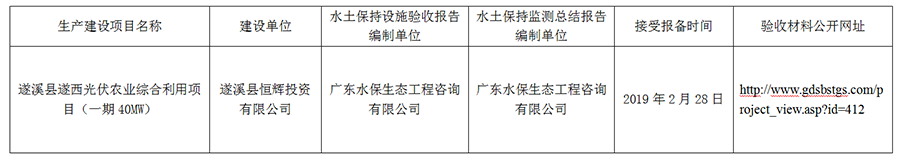 遂溪县遂西光伏农业综合利用项目（一期40MW）水土保持设施自主验收报备公示.png