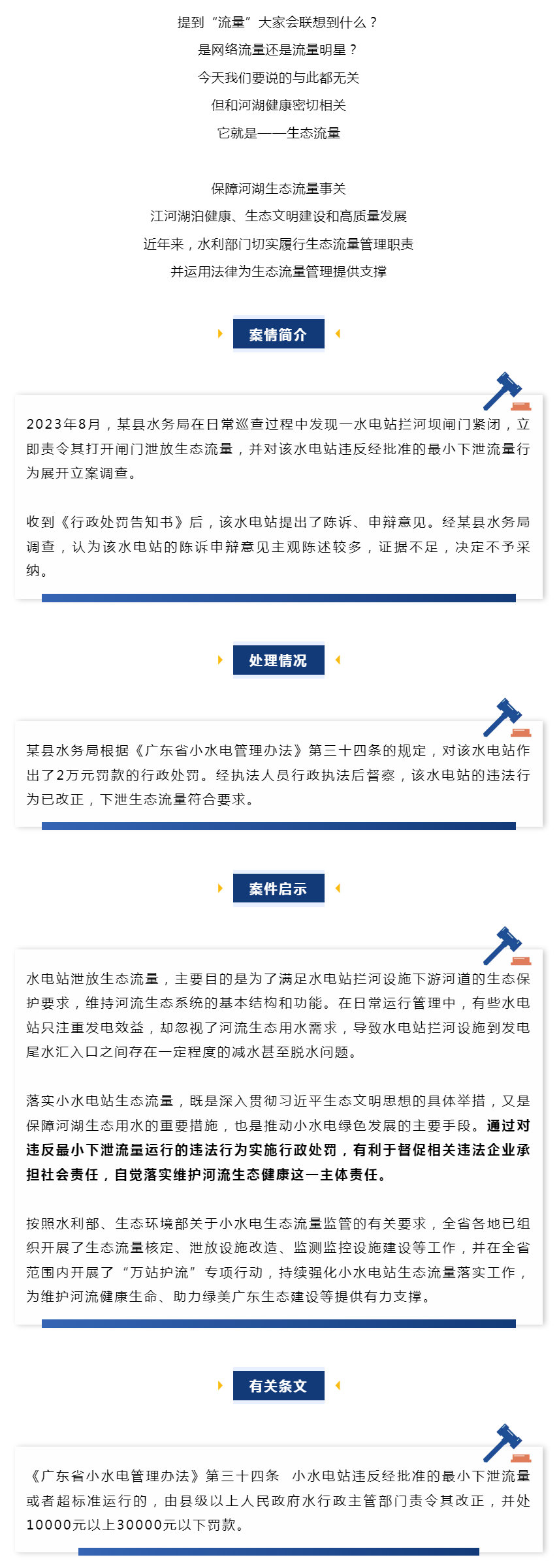 未泄放“流量”？水电站吃罚单！.jpg